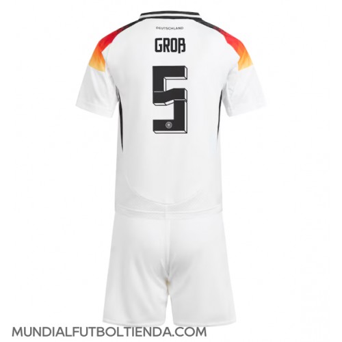 Camiseta Alemania Pascal Gross #5 Primera Equipación Replica Eurocopa 2024 para niños mangas cortas (+ Pantalones cortos)